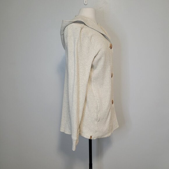 Tentree Ivy Hooded Waffle Knit Longsleeve Cardigan  Size L - Picture 3 of 13